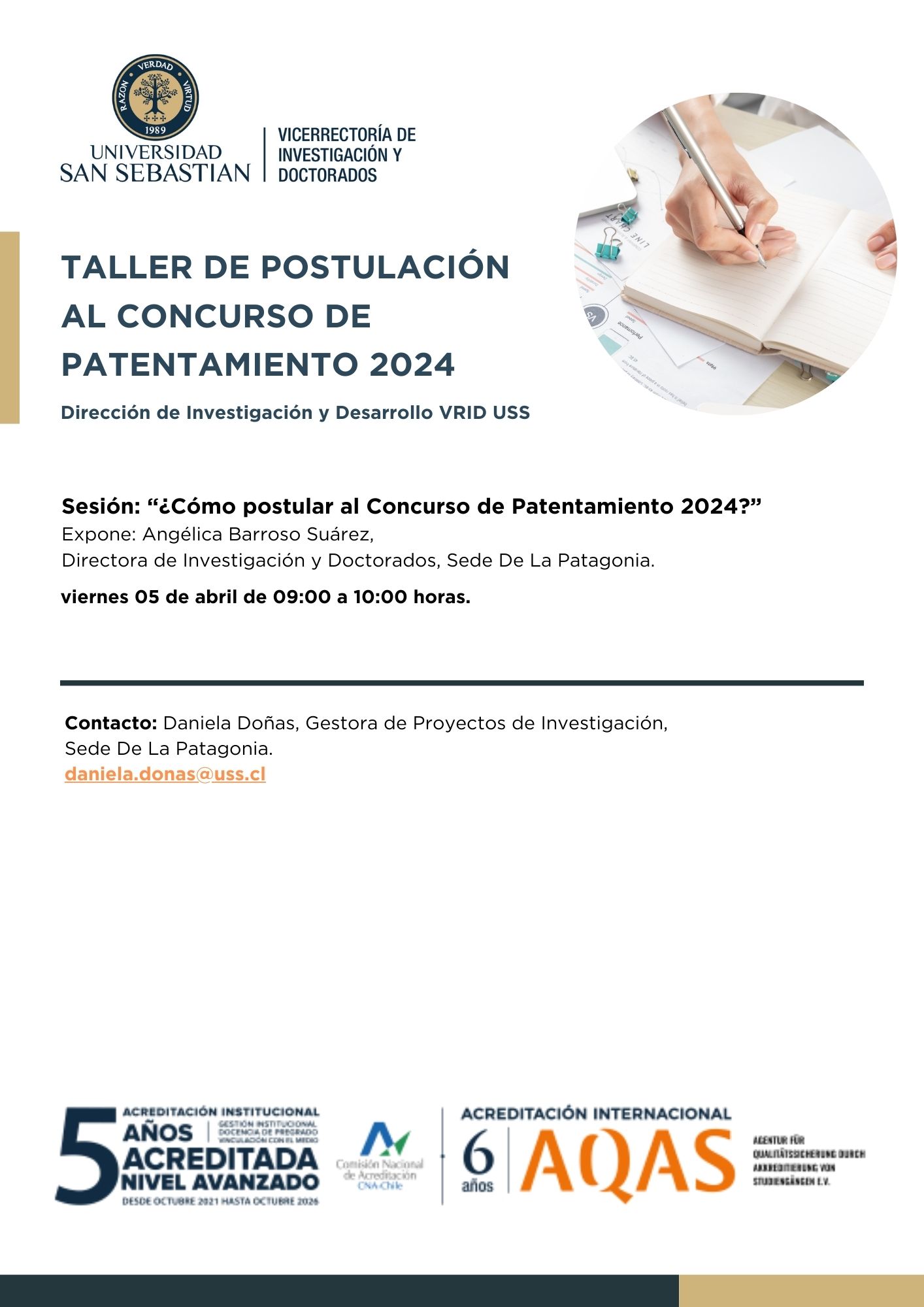 Talleres y Convocatorias Investigación Concurso de Patentamiento 2024