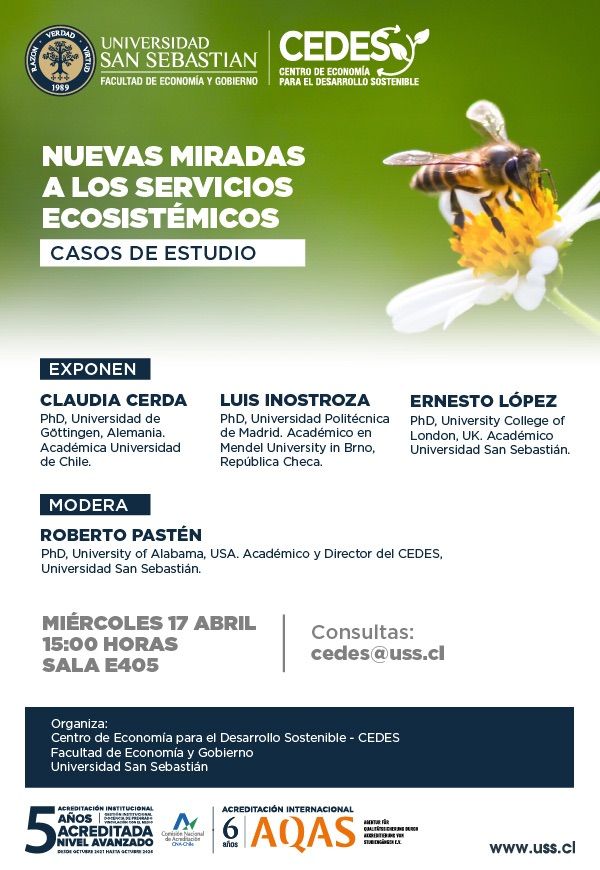 afiche seminario servicios ecosistémicos