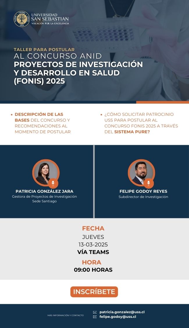 Afiche del taller para postular al concurso ANID FONIS 2025