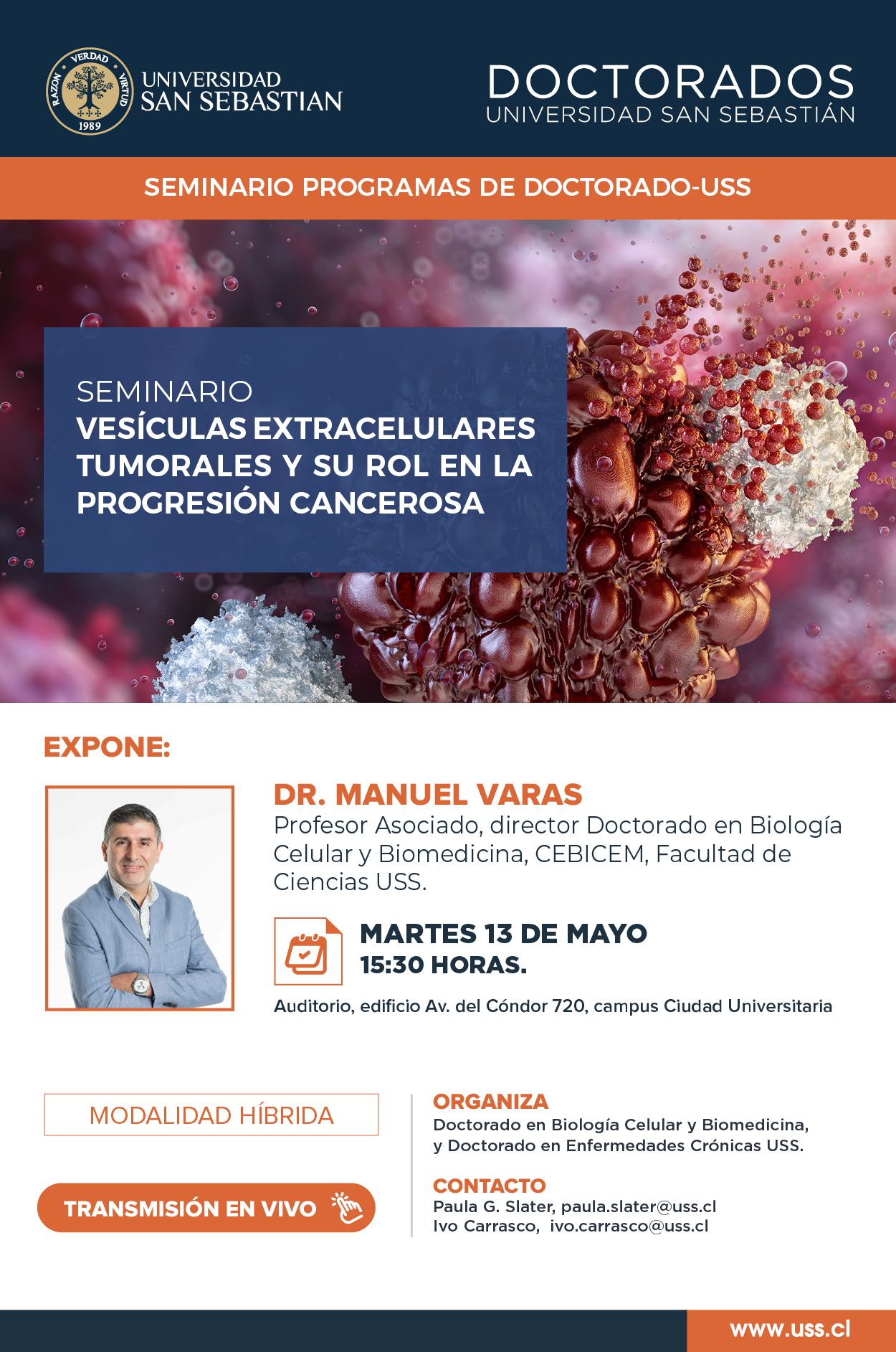 Afiche Seminario USS Doctorados_Vesiculas_extracelulares_tumorales_progresion_cancerosa