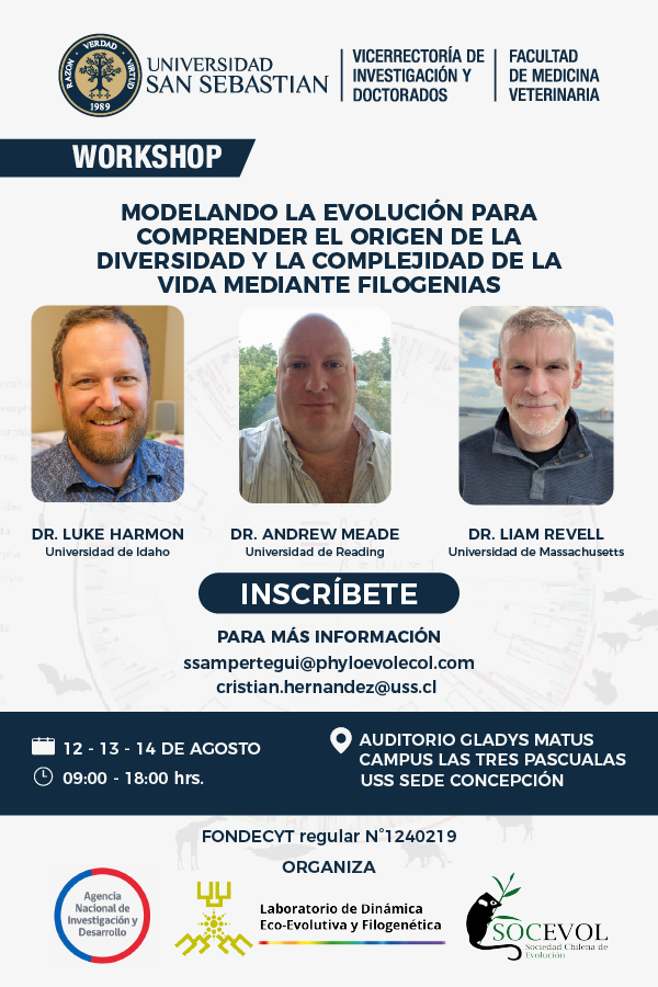 WORKSHOP evolución y filogenias en USS Concepción